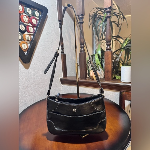 Etienne Aigner Handbags - Etienne Aigner Black Shoulder Bag with Structured Design